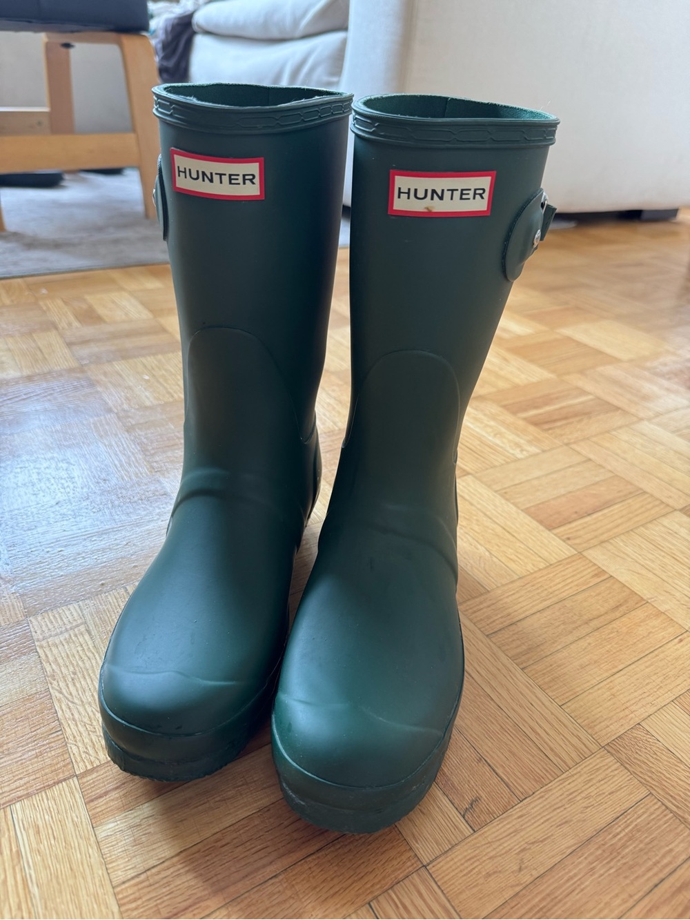 Hunter Matte Forest Green Mid-Calf Rain Boots